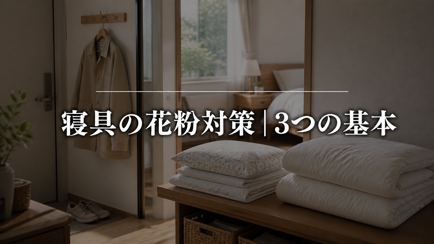 結論｜寝具の花粉対策は「持ち込まない・ためない・無理に洗わない」