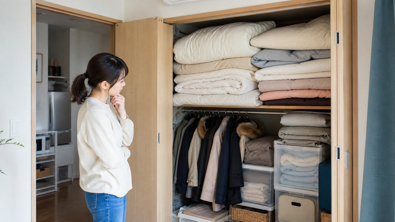 クローゼットが布団ですぐいっぱいになる5つの理由