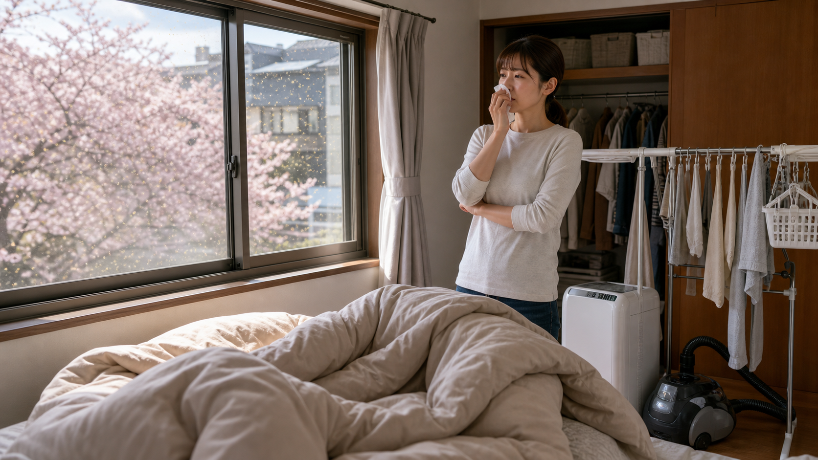 春になると鼻炎持ちの寝具管理が難しくなる理由