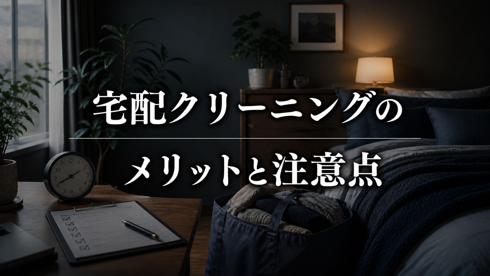 家にいる時間が長い家庭が宅配クリーニングを使うメリットと注意点