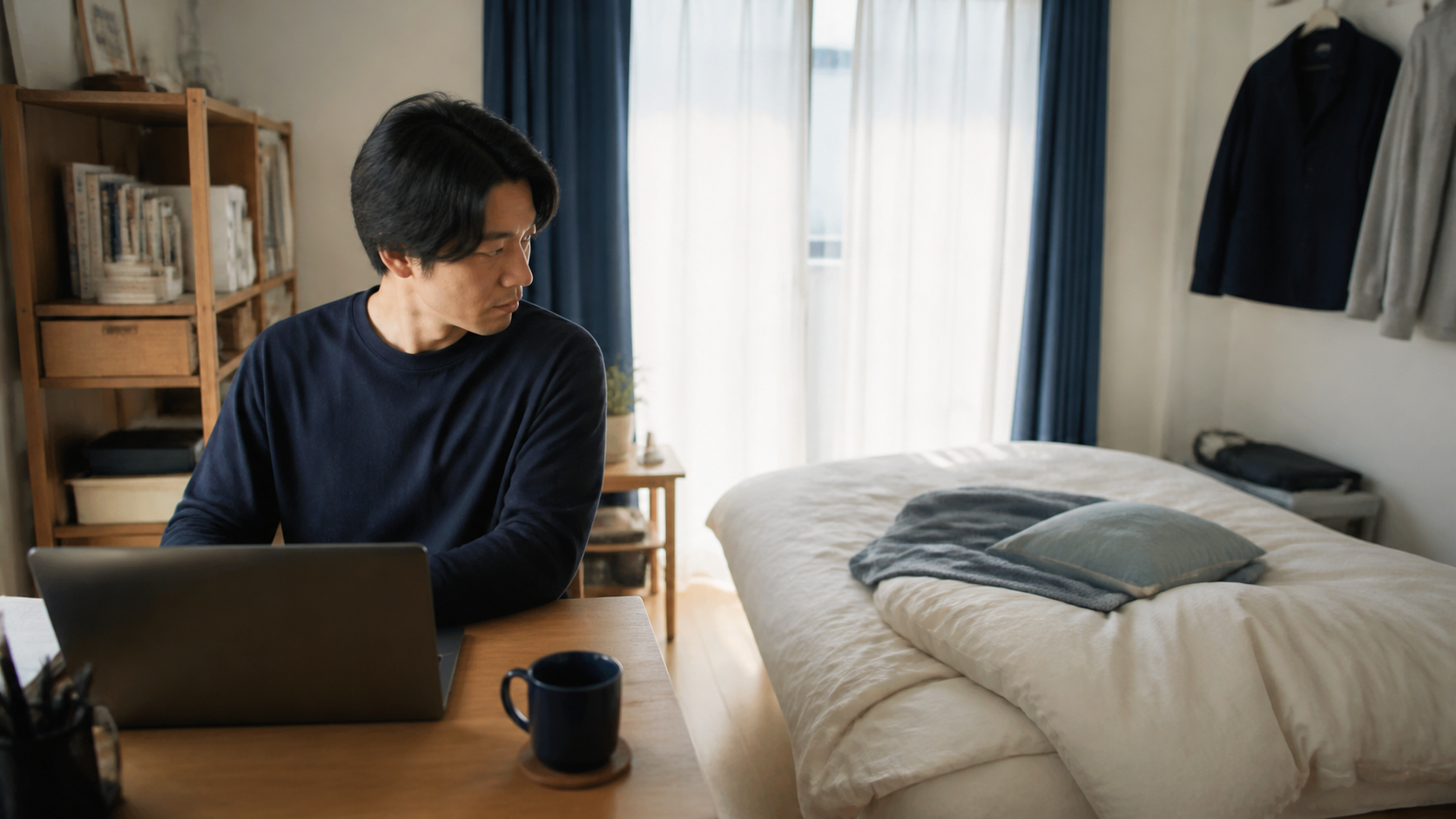 在宅ワーク中に寝室の布団の臭いが気になる人