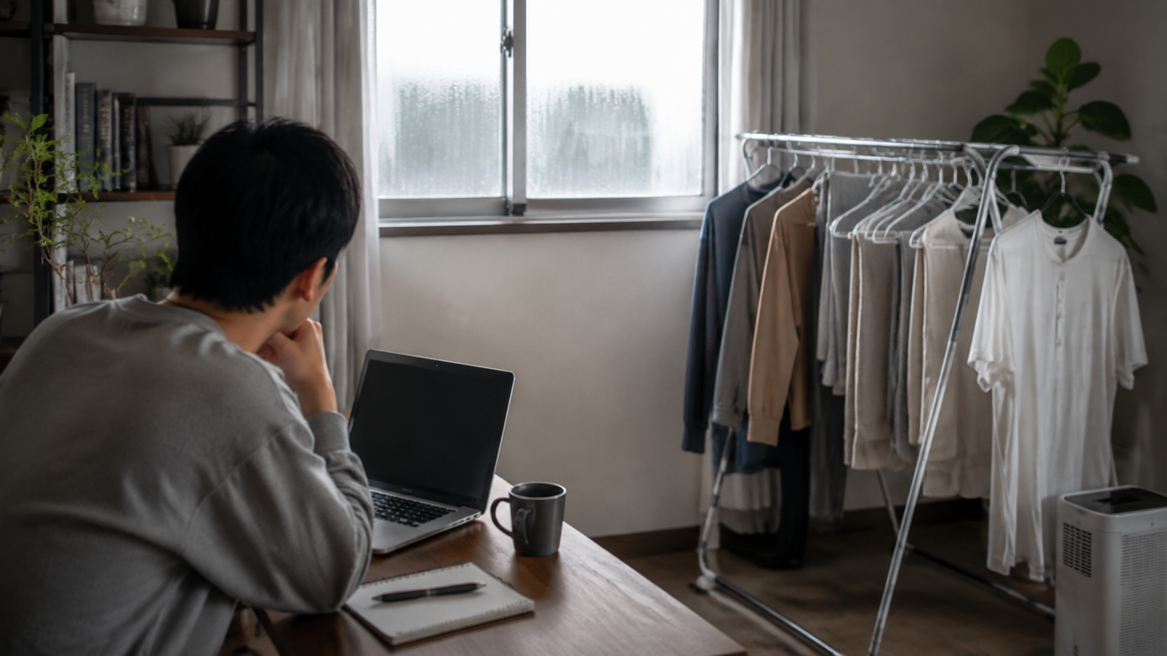 テレワークを始めて部屋干し臭が気になった理由