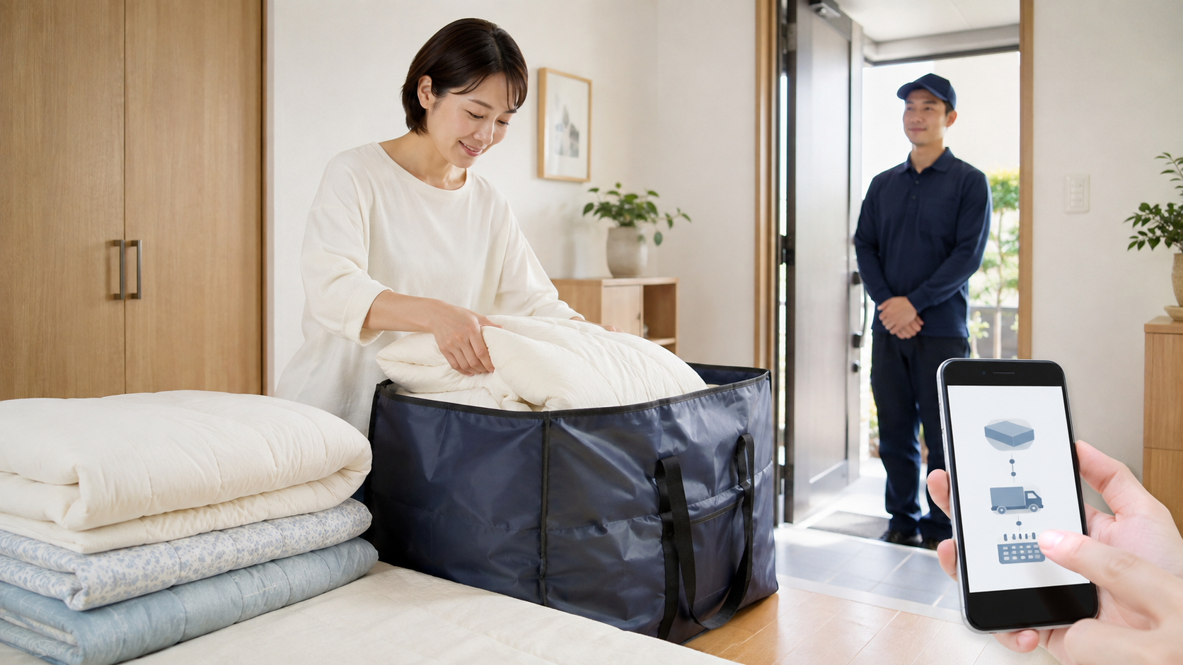 宅配クリーニングの保管サービスとは