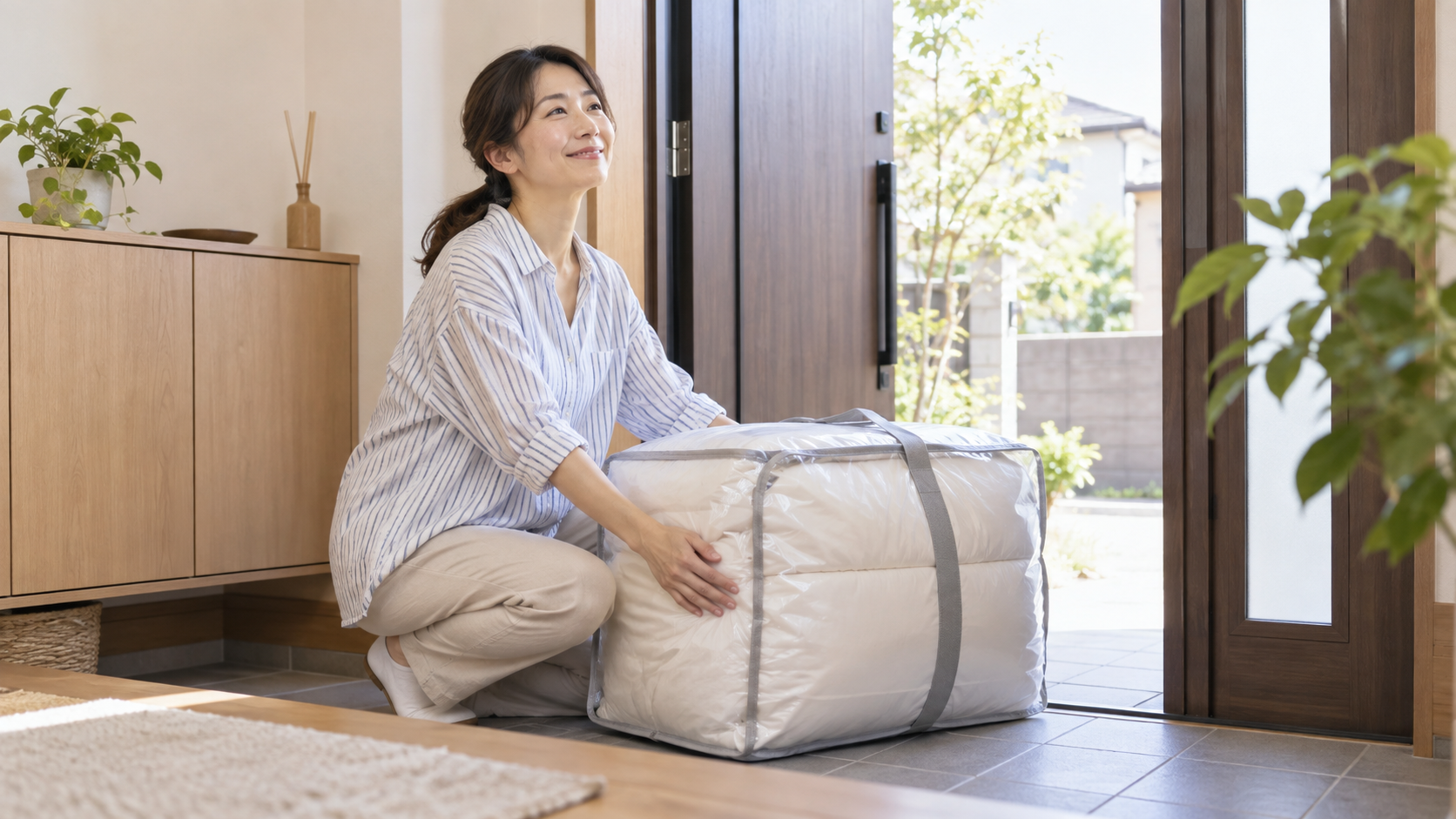 布団の丸洗いを宅配サービスへ任せる家庭