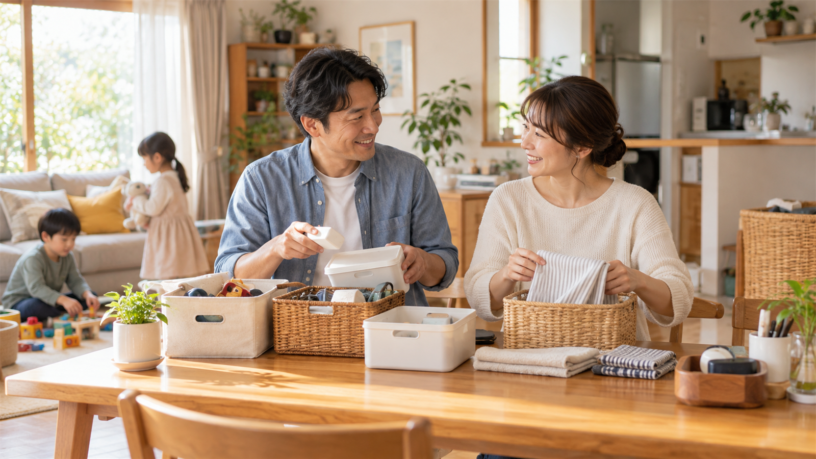 共有スペースの片付けルールを穏やかに相談する夫婦