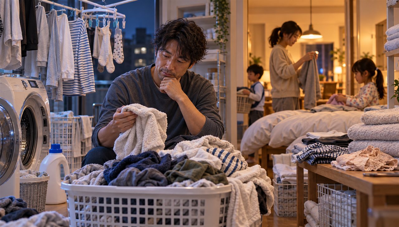 朝と夜を変えても洗濯がラクにならない原因