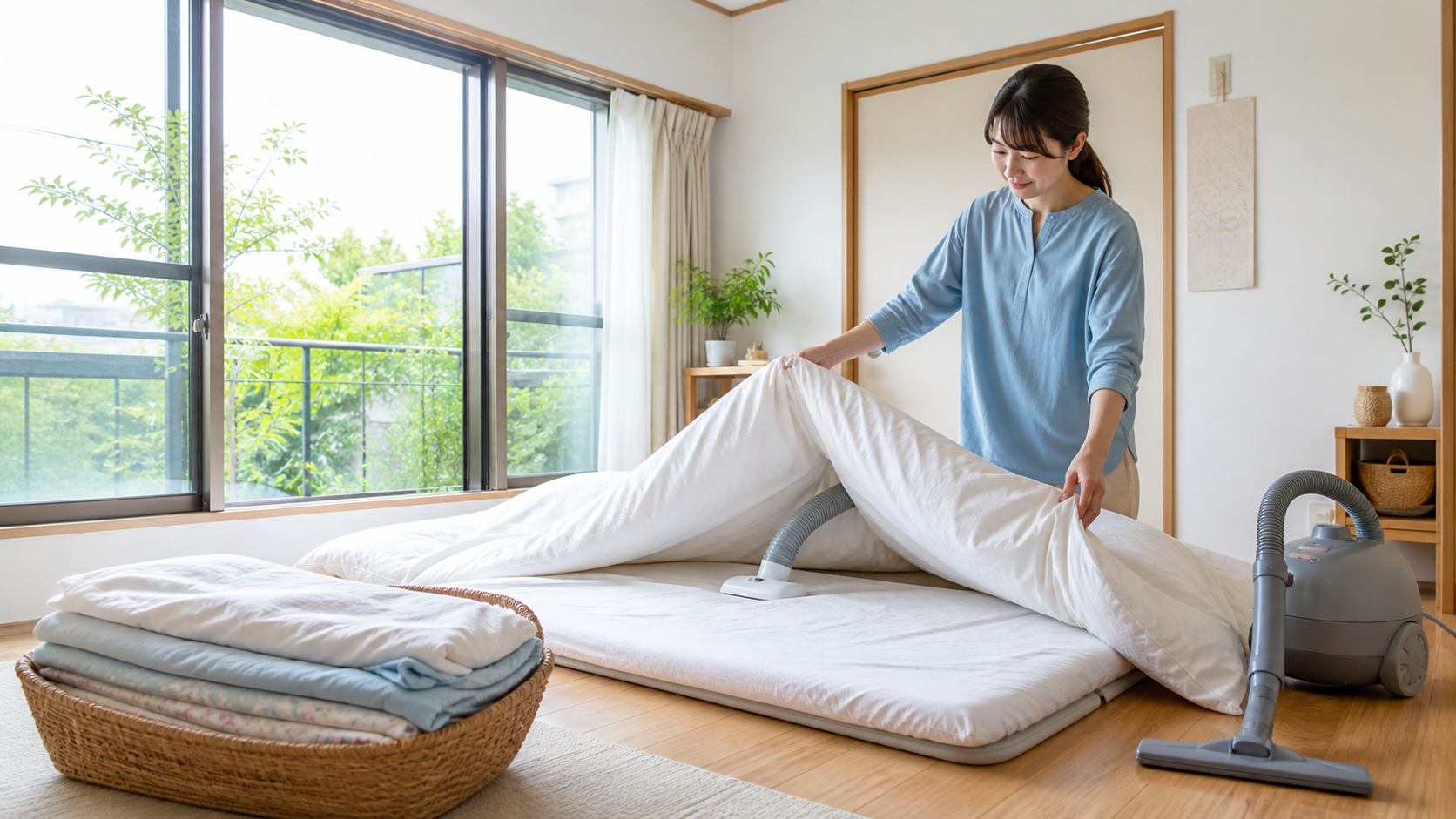 洗えない布団を清潔に保つ7つの方法のイメージ