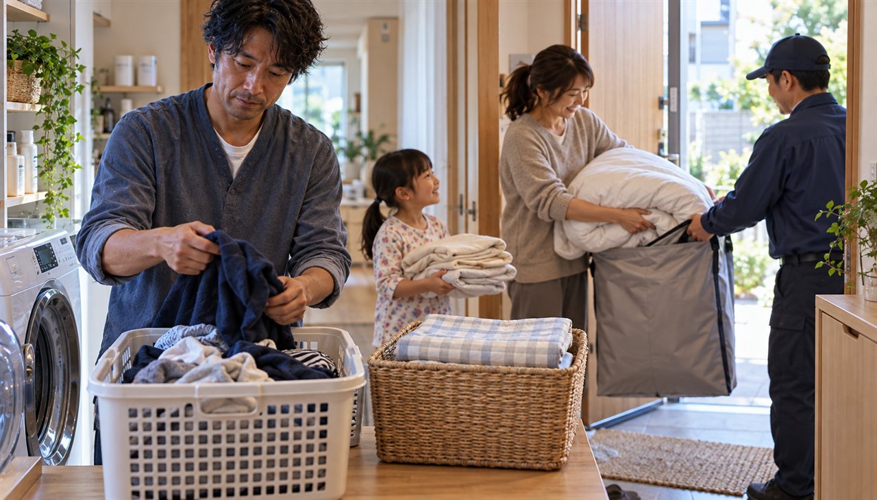平日の洗濯を減らす仕組みと外注の使い分け