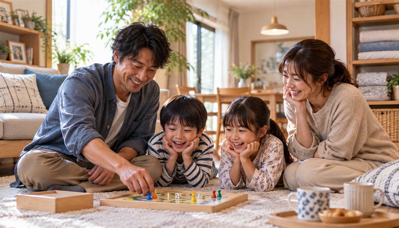 平日にやらない洗濯を決めて家族の時間が増えた様子